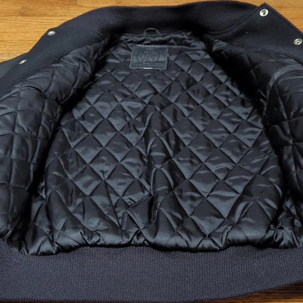 Like New Golden Bear Black Varsity Jacket - Picture 6 of 11